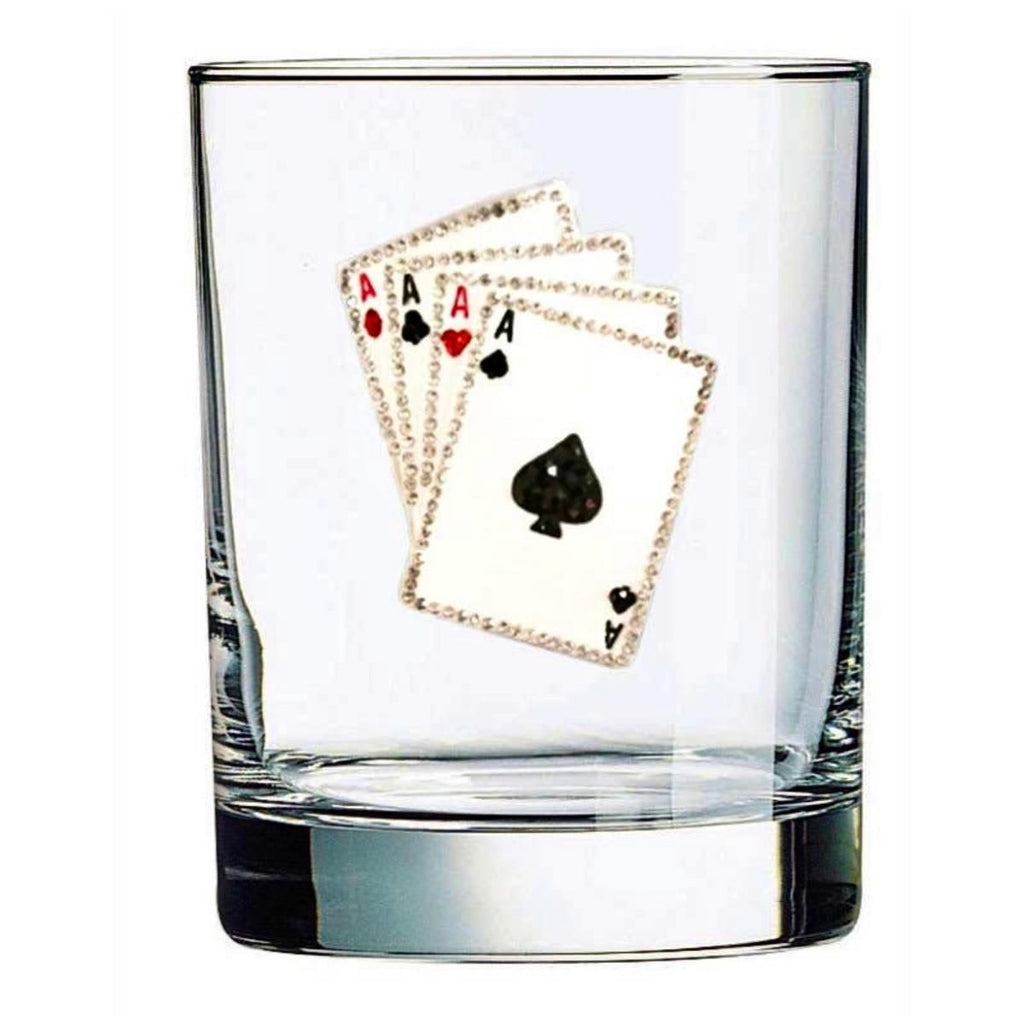Playing Cards Jeweled Tumbler