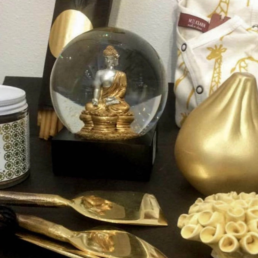 Our Gold Buddha Snow Globe by CoolSnowGlobe