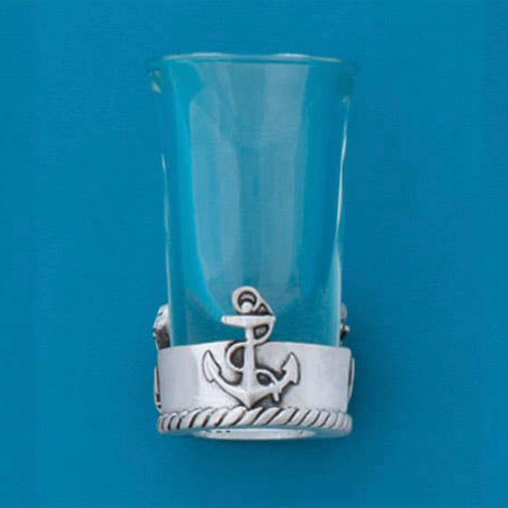 Pewter Anchor Shot glass - Set of 4