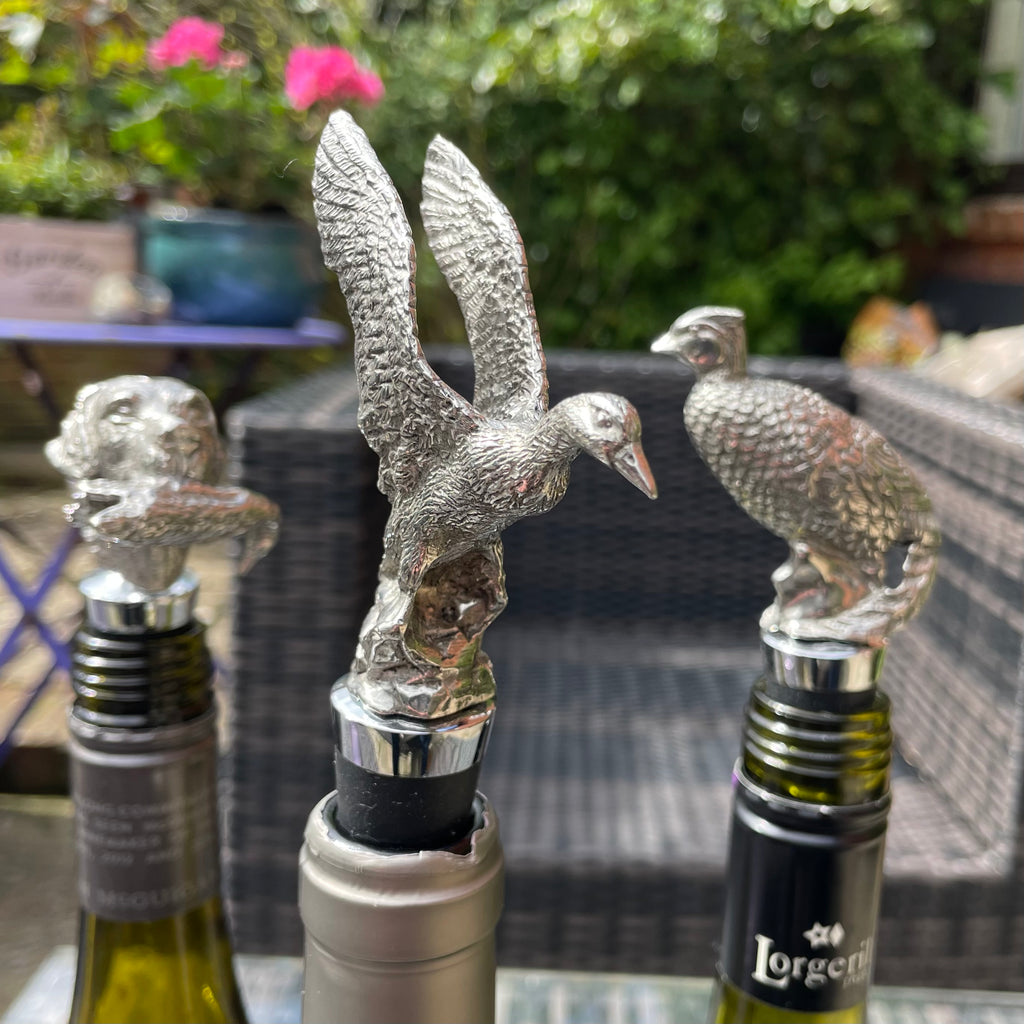 Pewter Game  Bottle Stoppers
