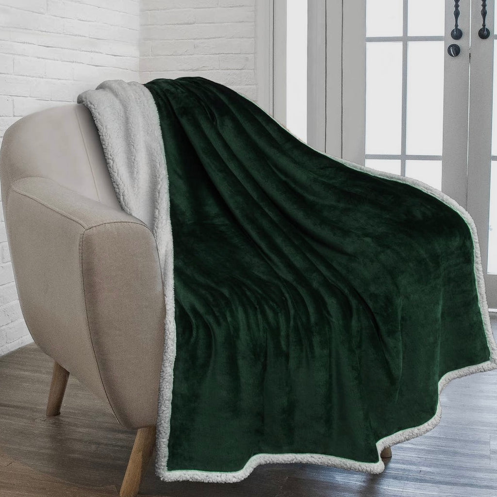 Premium Sherpa Fleece Throw Blanket