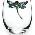 Dragonfly Jeweled Stemless Glass