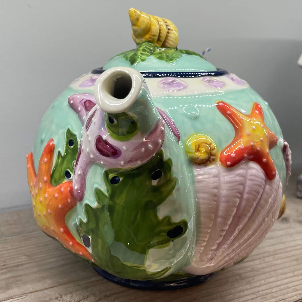 Ceramic Starfish Design Teapot